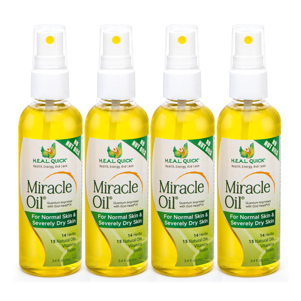 Century Systems H.E.A.L. Quick Oil 3.4 oz bottle in a 4-pack