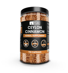Ceylon Cinnamon capsules with a single pure ingredient
