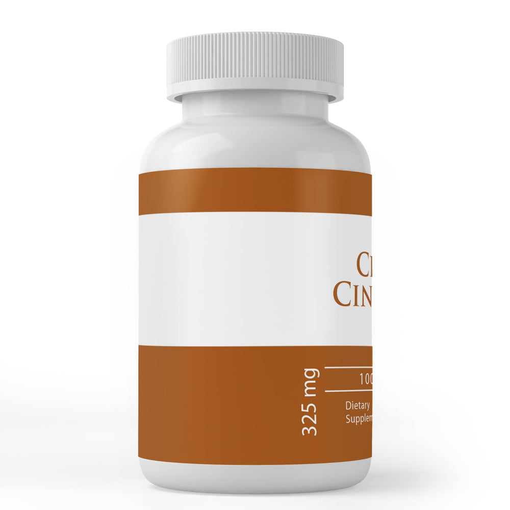 Ceylon cinnamon capsules packaging and label