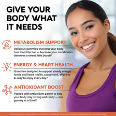 Gummy highlighting 2000 mg Ceylon Cinnamon content