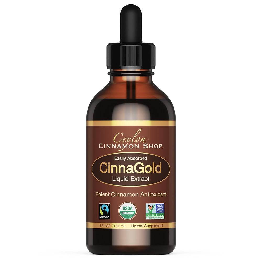 CinnaGold Organic Ceylon Cinnamon 4 oz bottle