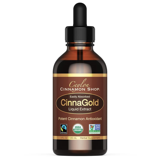 CinnaGold Organic Ceylon Cinnamon 4 oz bottle