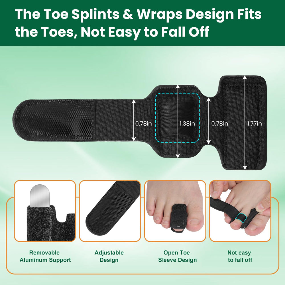 Night-time CEYOME toe straightener provides gentle support for resting feet