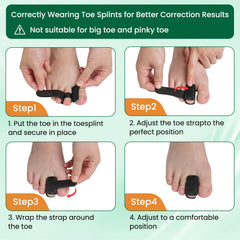 CEYOME hammer toe straightener in use during running for steady toe control