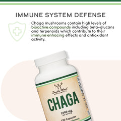 Organic and USA-made chaga capsules packaging