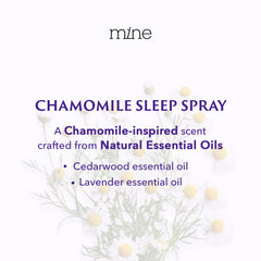 Sleep spray on bed linens