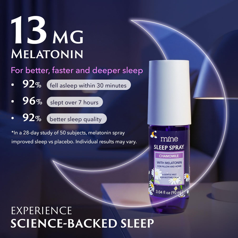 Lavender and cedarwood sleep spray with ingredients