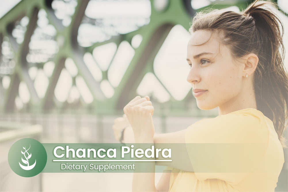 Packaging of Chanca Piedra capsules packaged in Utah, USA
