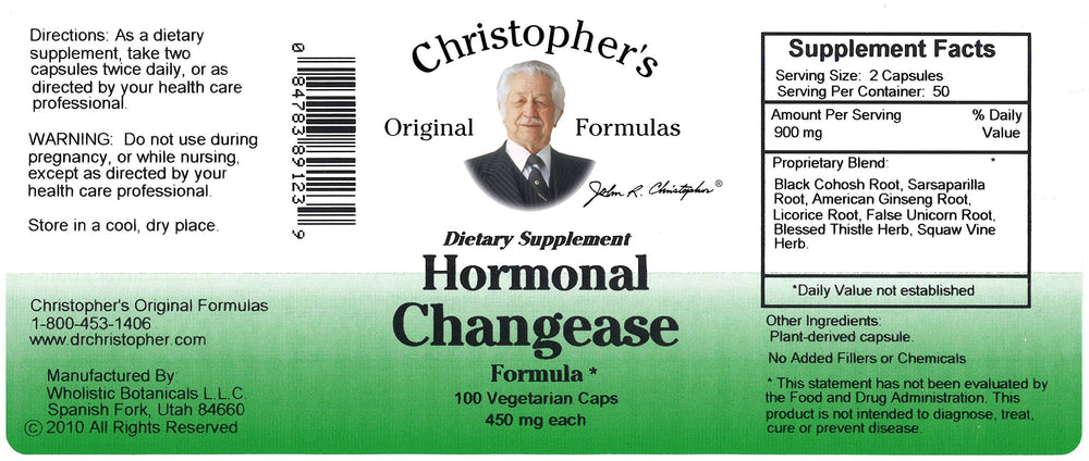 Close-up of Changease herbal blend ingredients
