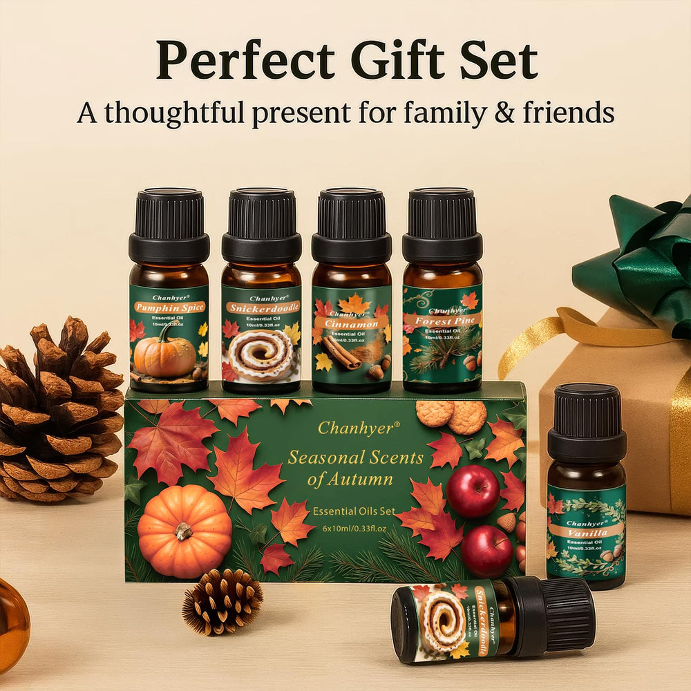 Chanhyer bottles staged in cozy living room, showcases seasonal ambiance