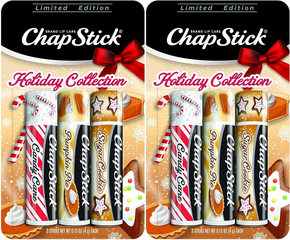 ChapStick Holiday Candy Cane packaging for portable lip care