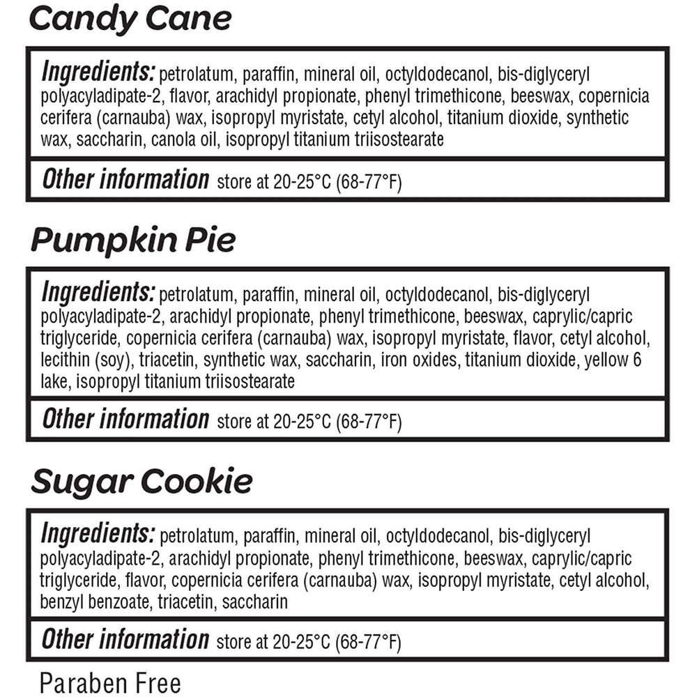 ChapStick Holiday Sugar Cookie packaging highlights convenient care