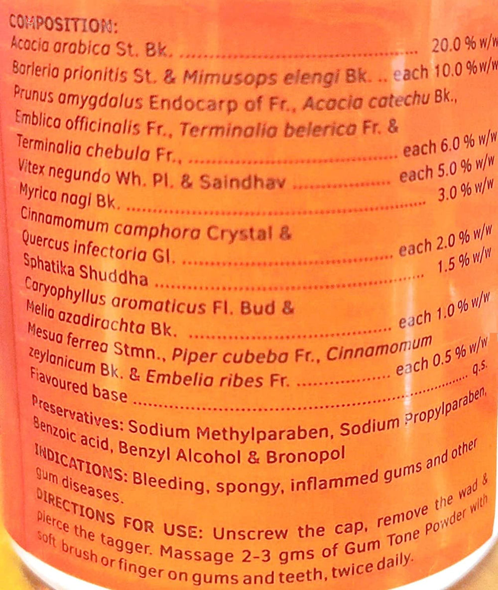 Close-up of Charak Gum Tone Powder texture