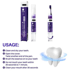 Before and after smile using CharmCare whitening pen
