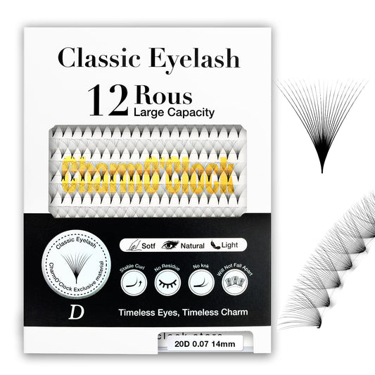 CharmO'clock 20D pre-made fans deliver dramatic volume for lash technicians.