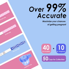 Ten pregnancy test strips for confirming pregnancy results