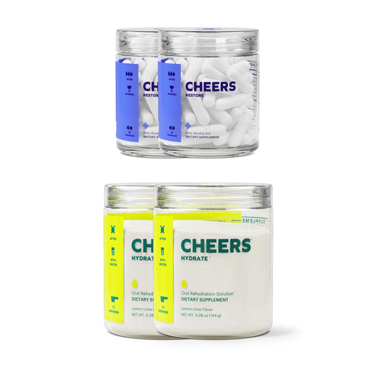 Cheers Classic Combo Restore bottle pour after drinking for liver support