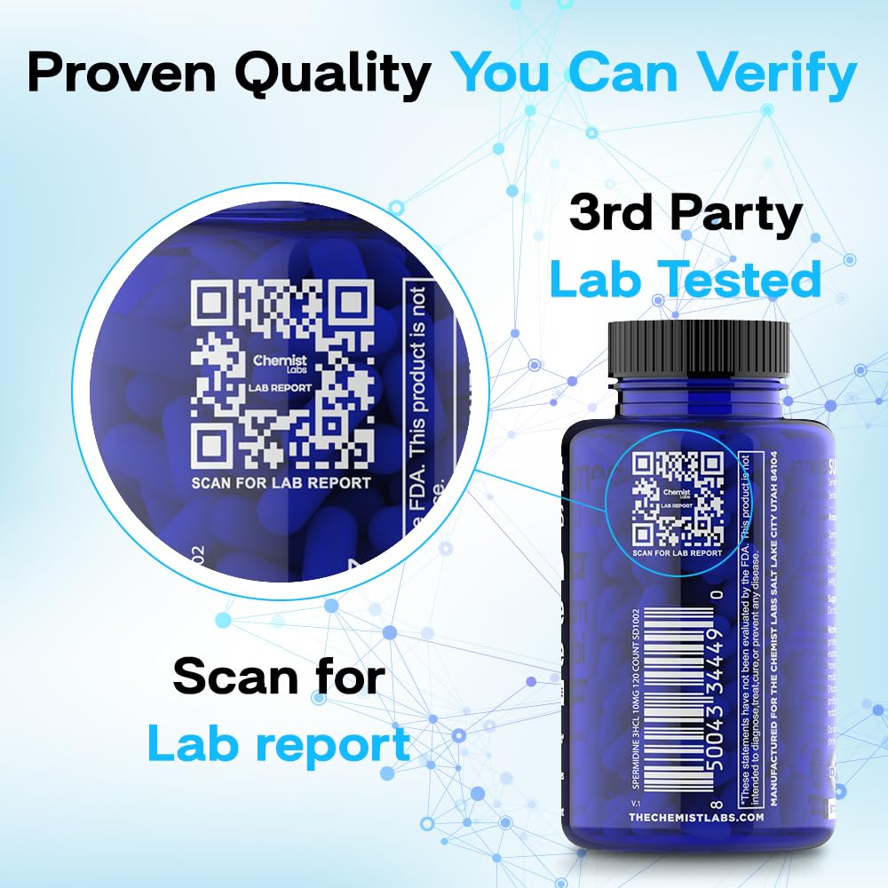 Rear label showing supplement facts and ingredients