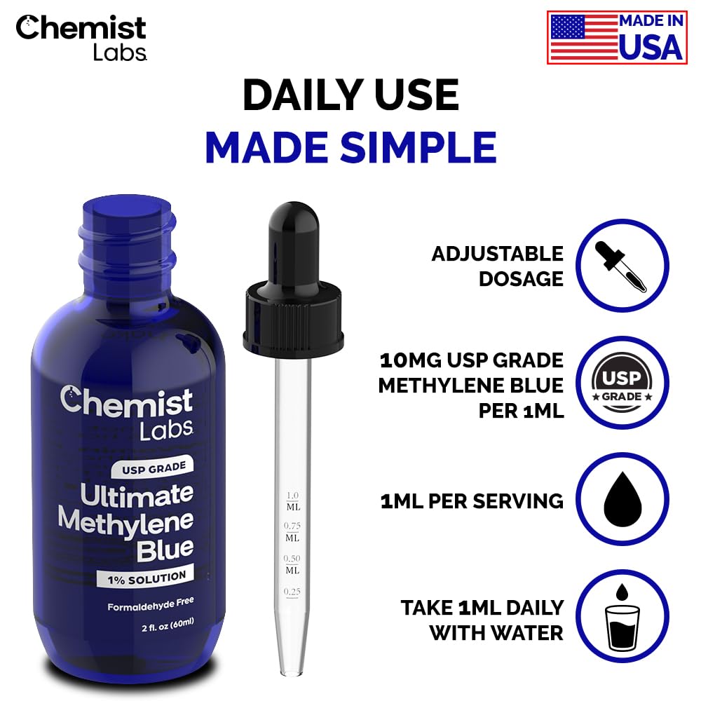 Third-party testing certificate for Methyene Blue