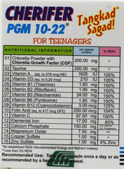 Close-up of Cherifer PGM 10-22 ingredients and capsules