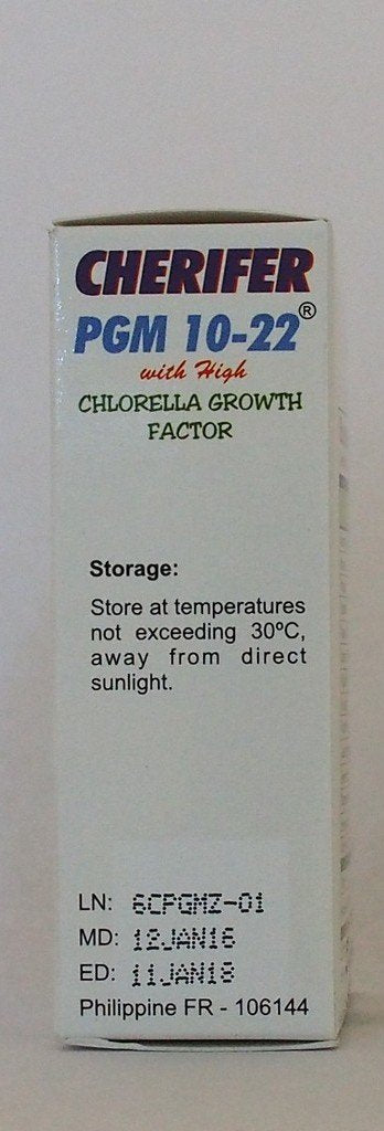 Daily dosage information for CHERIFER PGM 10-22 30 capsules