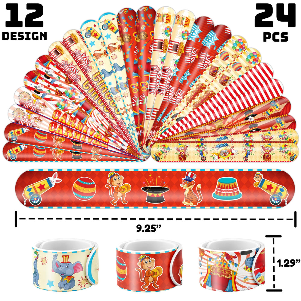 Cherisnowy 24 slap bracelets durable wrist wear for playtime
