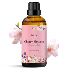 Amber glass Cherry Blossom Essential Oil bottle 100ml with dropper