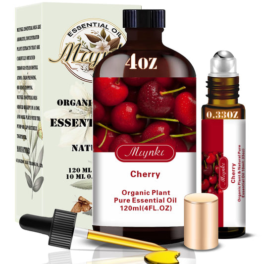 Cherry essential oil 4oz bottle label 130ml