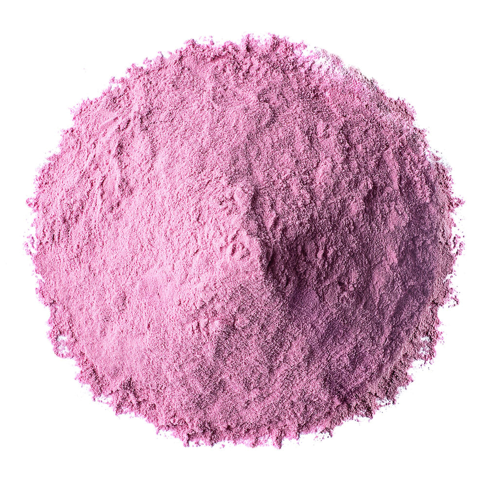 Cherry powder added to a smoothie for color