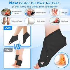 Chest castor oil pack wraps (2 pcs)