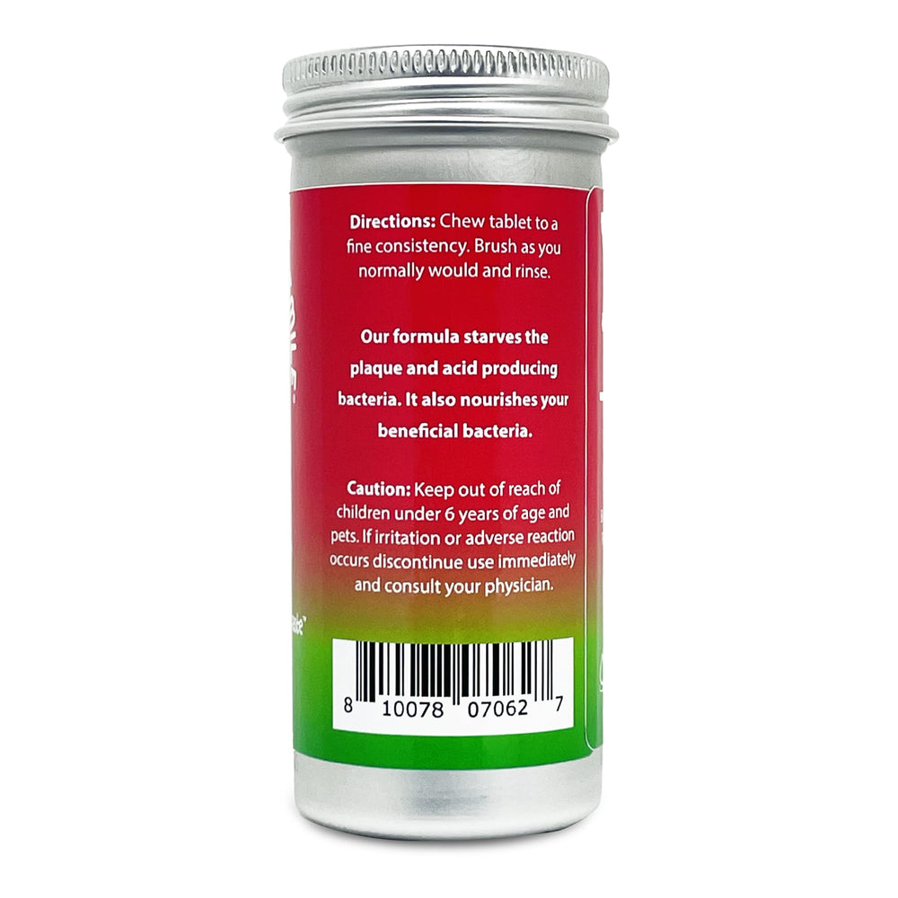 Packaging highlighting anti-plaque whitening and SLS-free formula