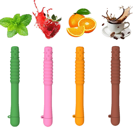 Mint flavor chewable essential oil breath stick