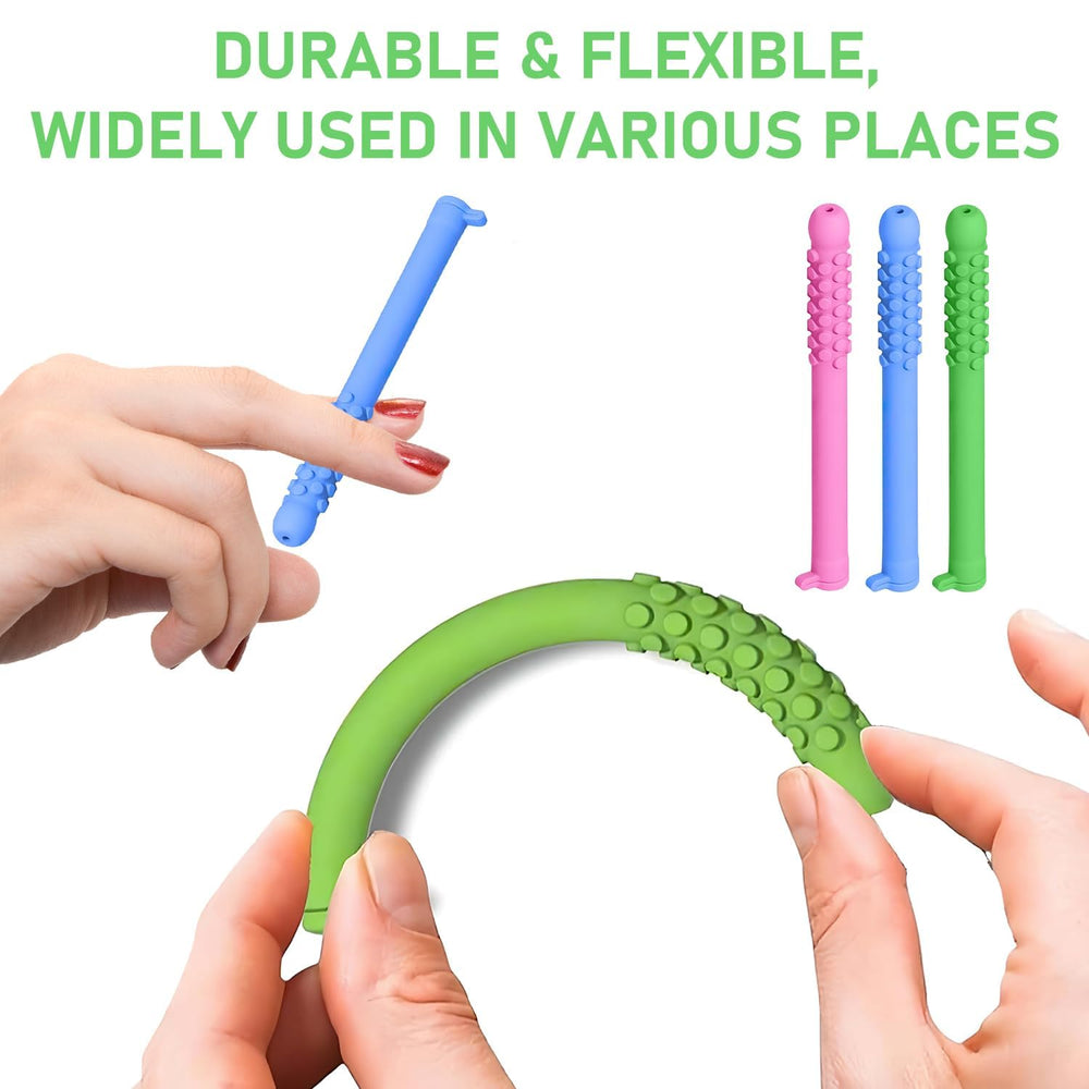 Focus and stress relief achieved with natural essential oil chew sticks