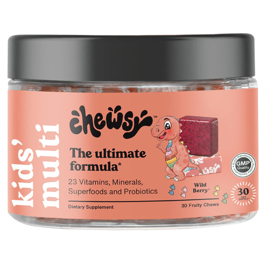 Chewsy Kids Multivitamin Wild Berry chews packaging
