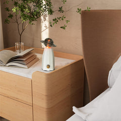 CHEZARTEMIS Scarecrow diffuser materials shot showcasing resin, glass and brass for modern decor