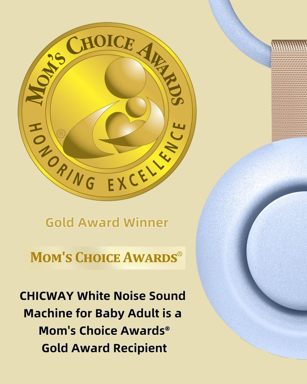 CHICWAY AI cry-detection technology automatically triggers comforting responses