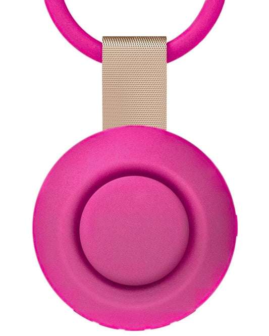 CHICWAY portable sound machine in Barbie pink for on-the-go baby soothing.