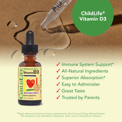 Infant dosage guidance: 6 drops daily (0-12 months)
