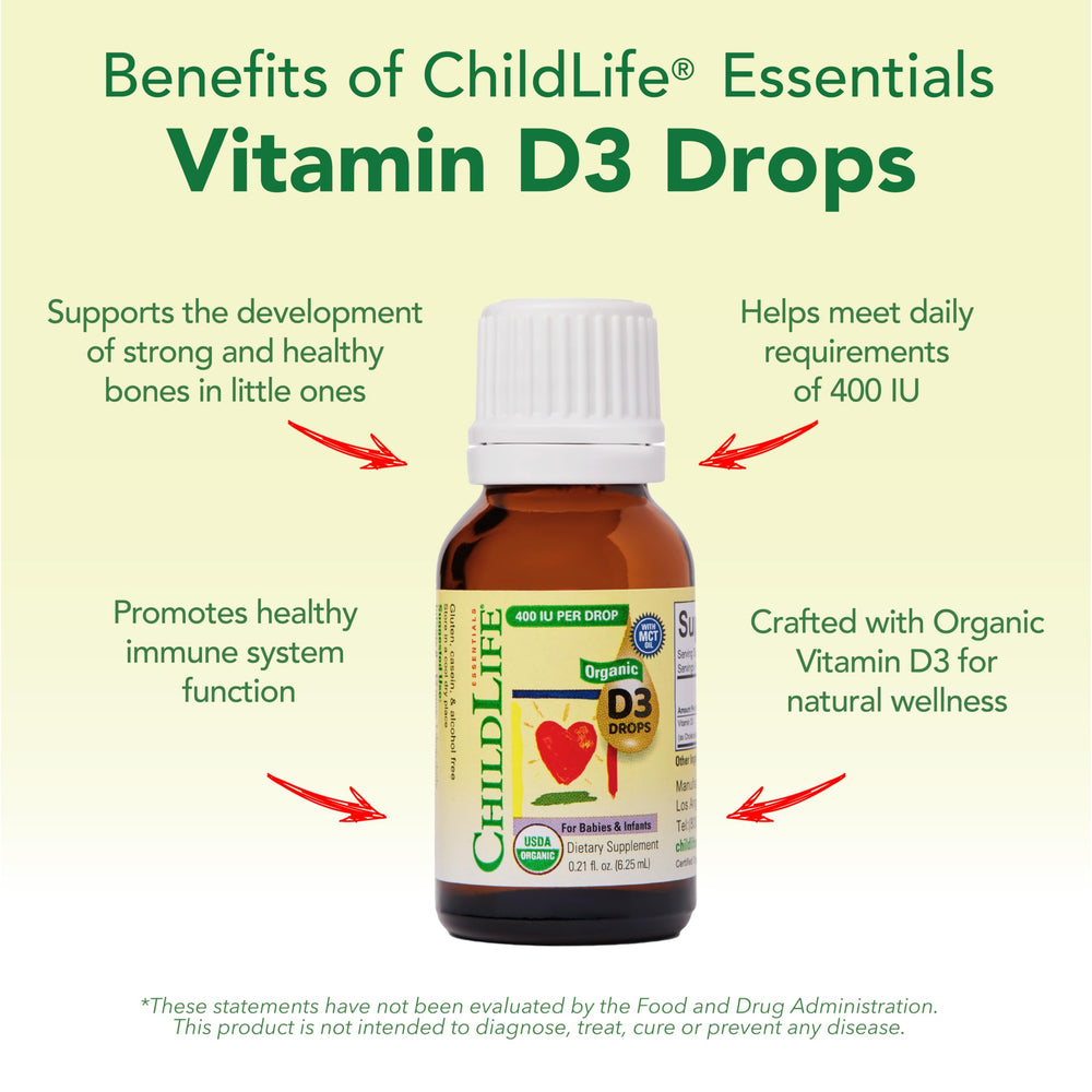 Flavorless Vitamin D3 Drops for newborns