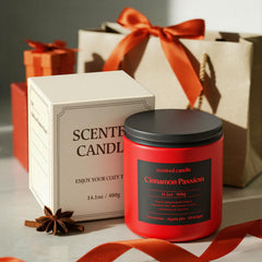 Side profile of CHILLFLAME Cinnamon Candle 14.1 oz