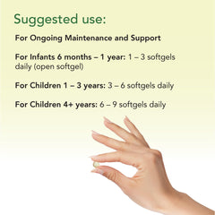 Illustration showing DHA and Omega-3 benefits for kids' brain health