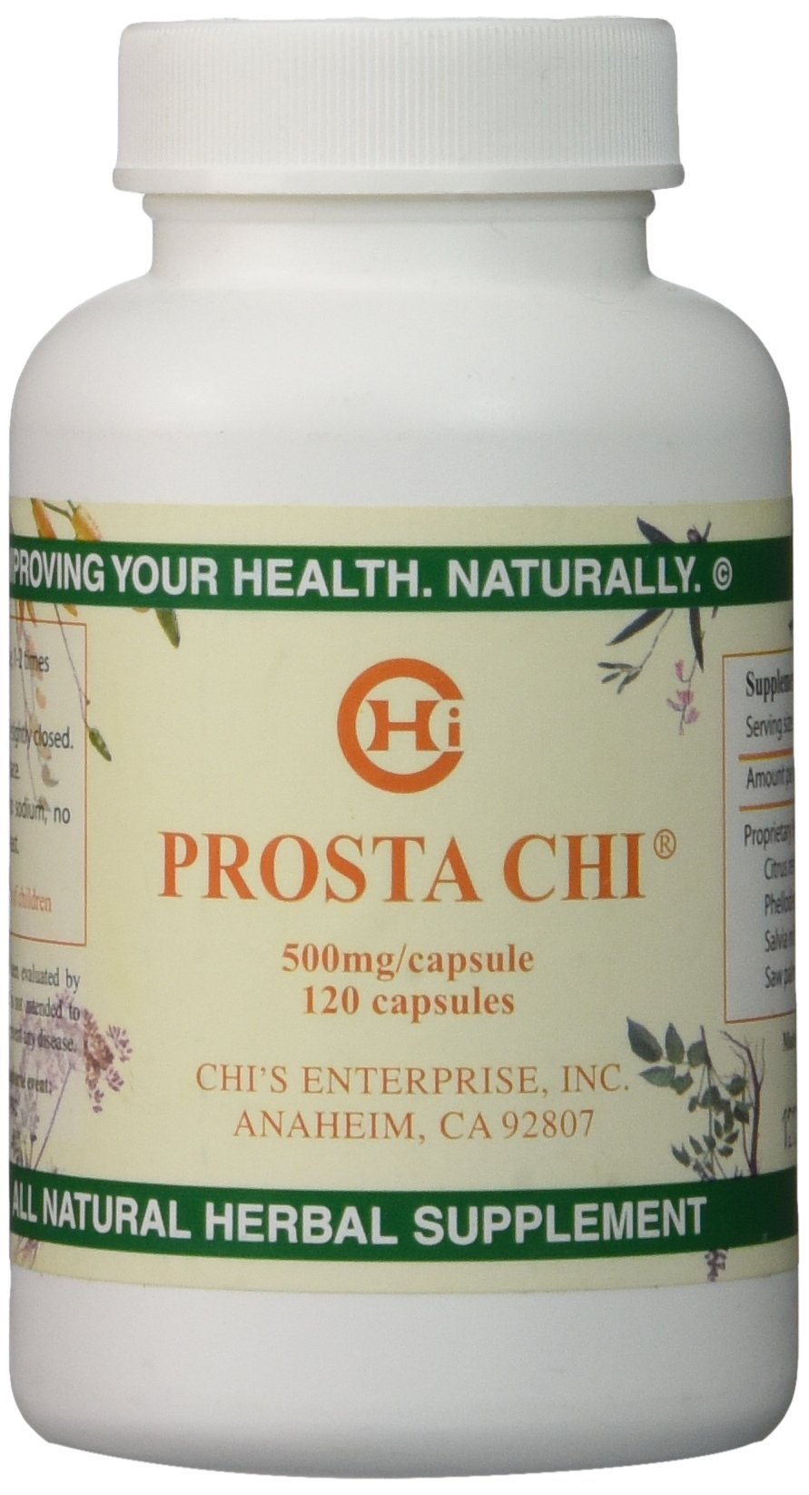 Chi's Enterprise Prosta Chi bottle with 120 capsules, 500 mg each