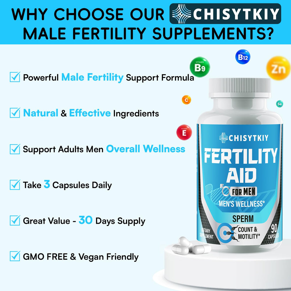 Chisytkiy fertility supplement bottle on a clean white surface