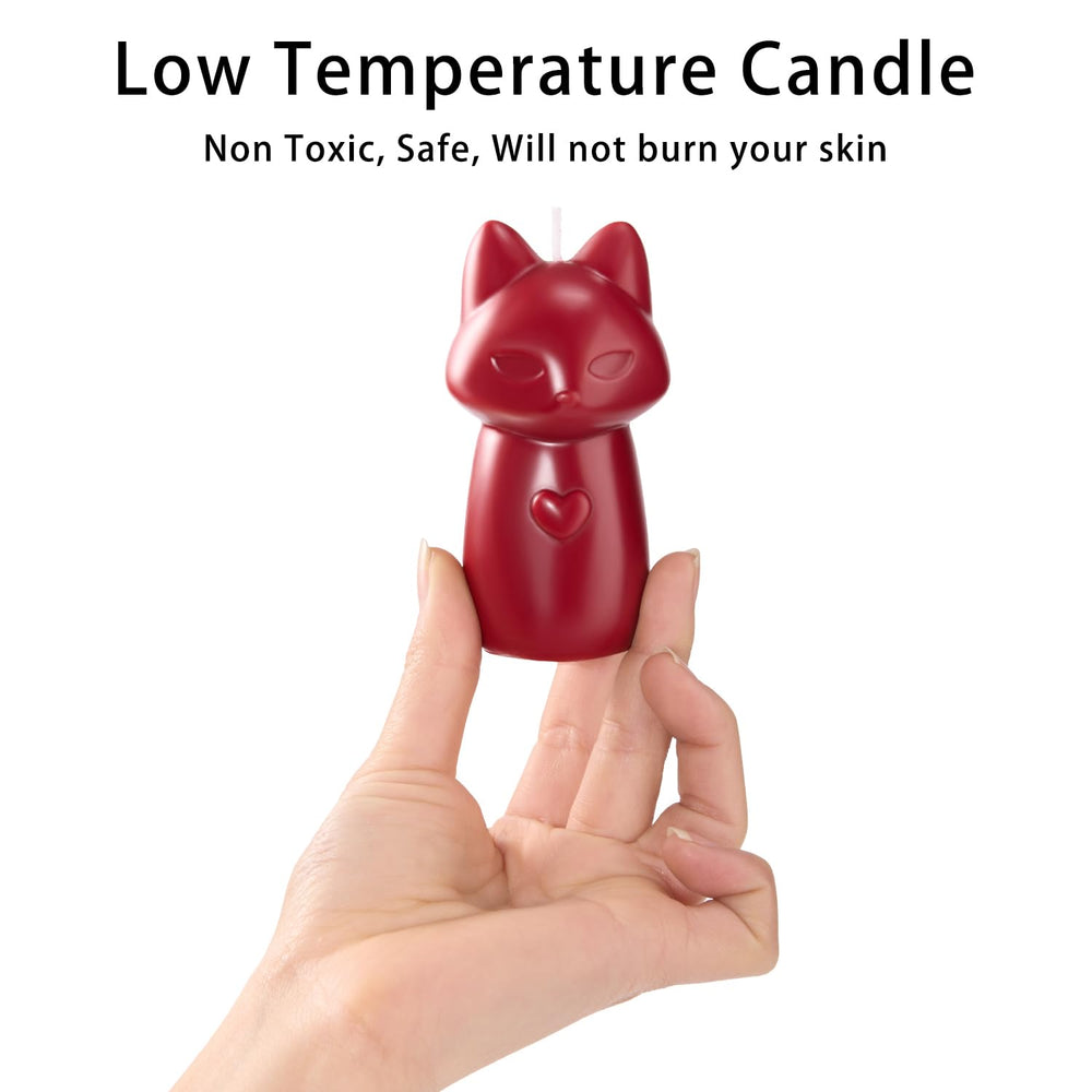 Chloefu LAN low-temperature candle melts safely with controlled heat for wax play.