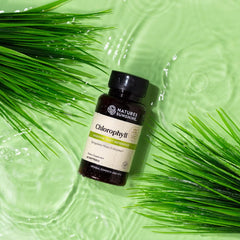 Chlorophyll capsules supporting digestive health