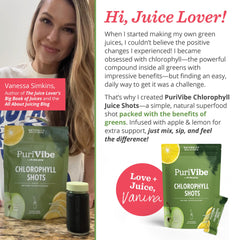 Ingredients: chlorophyll, apple, lemon