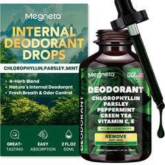 Chlorophyll Liquid Drops bottle with dropper