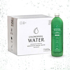 Chlorophyll Water displayed at wellness retailers and markets