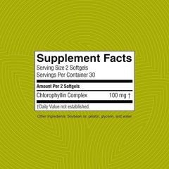 Overall well-being and energy with chlorophyll supplement
