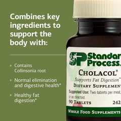 Cholacol tablets shown as a digestive health supplement